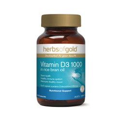 HERBS OF GOLD VITAMIN D3 1000 120 CAPSULES