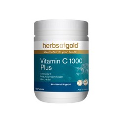 HERBS OF GOLD VITAMIN C 1000 PLUS 120 TABLETS