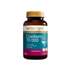 HERBS OF GOLD CRANBERRY 70000 50 TABLETS