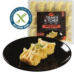 MRS TRANS KITCHEN GINGER PRAWN DUMPLINGS 450G