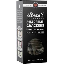 ROZAS CHARCAOL CRACKERS 120G
