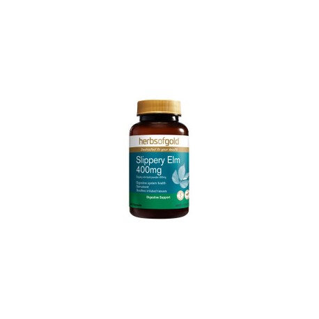 HERBS OF GOLD SLIPPERY ELM 400MG 60 CAPSULES