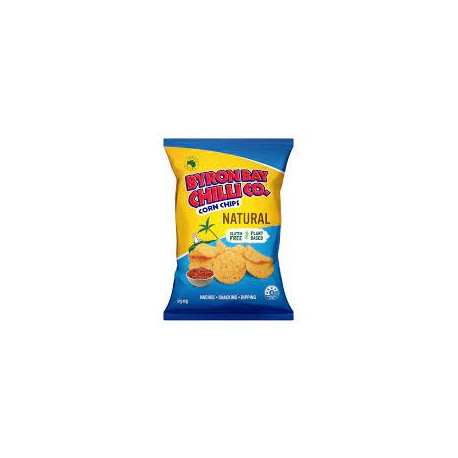 BYRON BAY CHILLI CO CORN CHIPS NATURAL GLUTEN FREE 250G