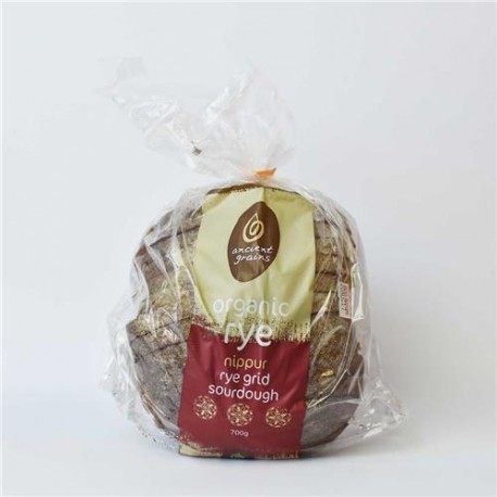 ANCIENT GRAINS ORGANIC RYE NIPPUR RYE GRID SOURDOUGH 700G