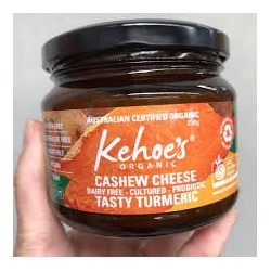 KEHOE'S ORGANIC CASHEW CHEESE TASTY TURMERIC 250G