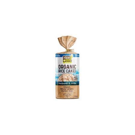 RICE UP ORGANIC WHOLEGRAIN RICE CAKES AMARANTH AND MILLET 120G