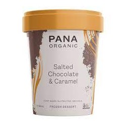 PANA ORGANIC SALTED CHOCOLATE AND CARAMEL FROZEN DESSERT 950ML