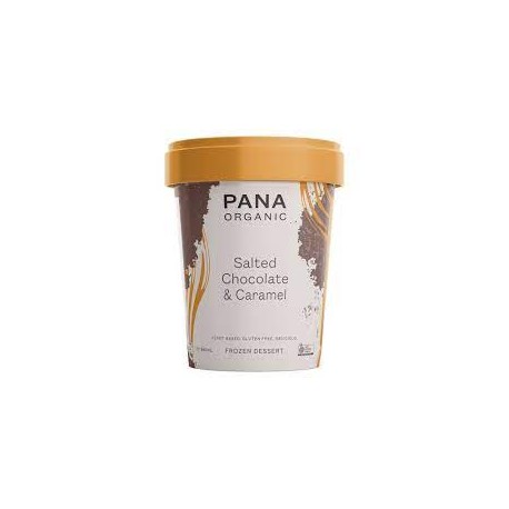 PANA ORGANIC SALTED CHOCOLATE AND CARAMEL FROZEN DESSERT 950ML