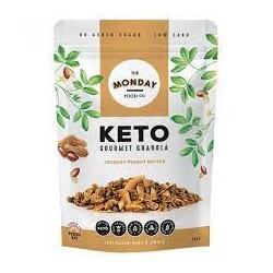 THE MONDAY FOOD CO KETO GRANOLA CRUNCHY PEANUT BUTTER 300G