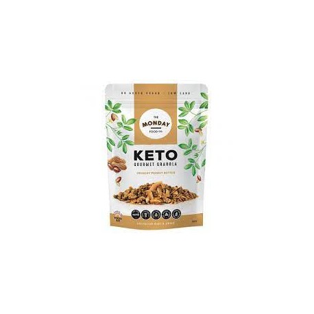 THE MONDAY FOOD CO KETO GRANOLA CRUNCHY PEANUT BUTTER 300G