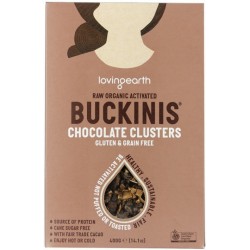 LOVING EARTH RAW ORGANIC ACTIVATED BUCKINIS CHOCOLATE CLUSTERS 400G