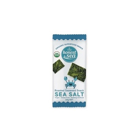 HONEST SEA ROASTED SEAWEED SNACK SEA SALT 10G