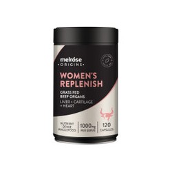 MELROSE HEALTH WOMENS REPLENISH GRASS FED BEEF ORGANS 120 CAPSULES