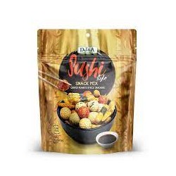 DJA SUSHI STYLE SNACK MIX COATED PEANUTS AND RICE CRACKERS 150G