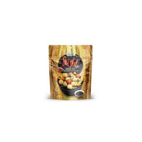 DJA SUSHI STYLE SNACK MIX COATED PEANUTS AND RICE CRACKERS 150G