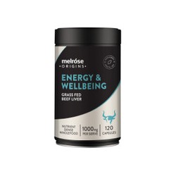 MELROSE ENGERY AND WELLBEING GRASS FED BEEF LIVER 120 CAPSULES