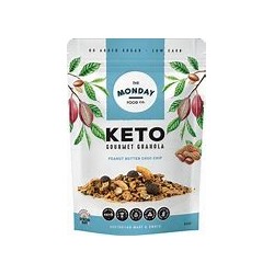 THE MONDAY FOOD CO. KETO GOURMET PEANUT BUTTER AND CHOC CHIP GRANOLA