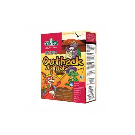 ORGRAN OUTBACK ANIMALS CHOCOLATE COOKIES 175G