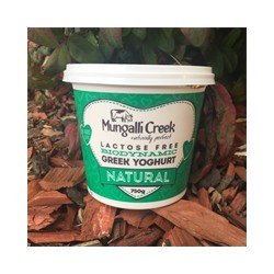 MUNGALLI CREEK LACTOSE FREE NATURAL GREEK YOGHURT 750G