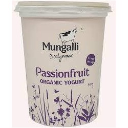 MUNGALLI DAIRY BIODYNAMIC PASSIONFRUIT YOGHURT 500G