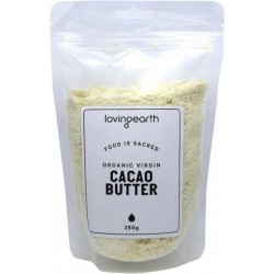 LOVING EARTH RAW ORGANIC CACAO BUTTER 250G