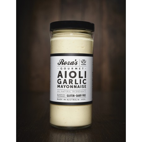 ROZAS GOURMET AIOLI GARLIC MAYONAISE 240ML REFRIGERATED