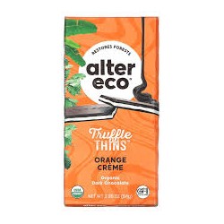 ALTER ECO TRUFFLE THINS ORANGE CREME 84G