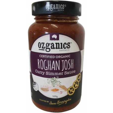 OZGANICS ROGHAN JOSH CURRY SIMMER SAUCE 500G