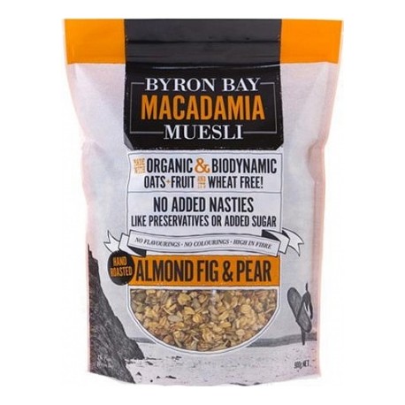 BYRON BAY MACADAMIA MUESLI ALMOND FIG & PEAR 450G