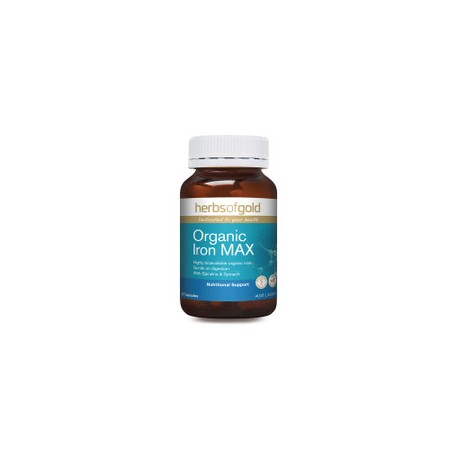 HERBS OF GOLD ORGANIC IRON MAX 30 CAPSULES