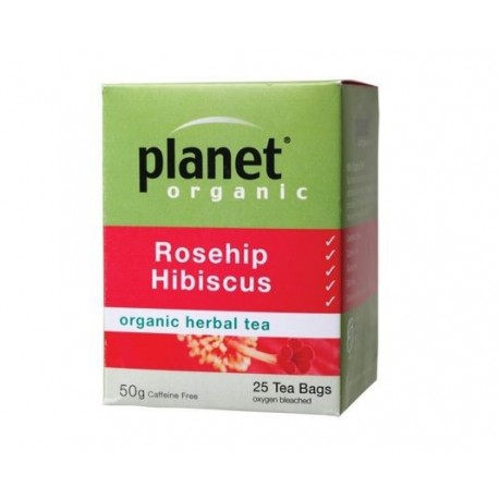 PLANET ORGANIC ROSEHIP HIBISCUS 25 BAGS