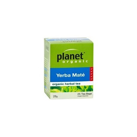 PLANET ORGANIC YERBA MATE TEA BAGS 25PK 34G