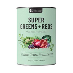 NUTRA ORGANICS SUPER GREENS AND REDS WHOLEFOOD MULTIVITAMIN POWDER 600G