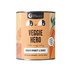 NUTRA ORGANICS VEGGIE HERO GROWTH IMMUNITY AND ENERGY 200G POWDER