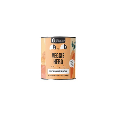 NUTRA ORGANICS VEGGIE HERO GROWTH IMMUNITY AND ENERGY 200G POWDER