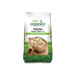 MY ORGANICS DRY ROASTED & SALTED PISTACHIOS 150G
