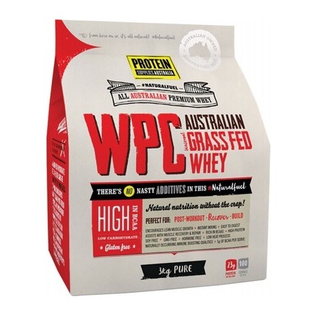 PROTEIN SUPPLIES AUSTRALIA WPC GRASS FED WHEY PURE 3KG