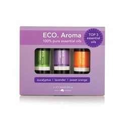 ECO AROMA TOP 3 ESSENTIAL OILS 3X10ML