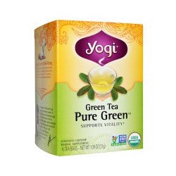 YOGI GREEN TEA PURE GREEN DECAF 16 BAGS