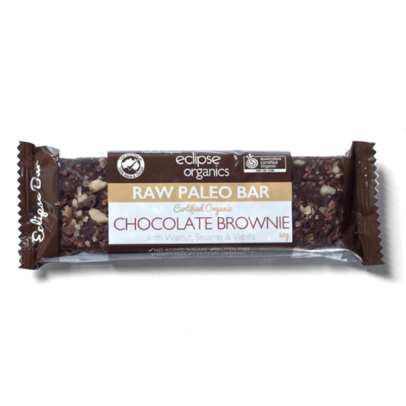ECLIPSE ORGANICS PALEO BAR CHOCOLATE BROWNIE 45G Family Life Organics