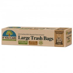 IF YOU CARE LARGE TRASH BAGS 10 PACK