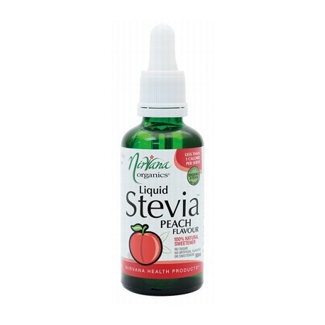 NIRVANA ORGANICS LIQUID STEVIA PEACH 50ML