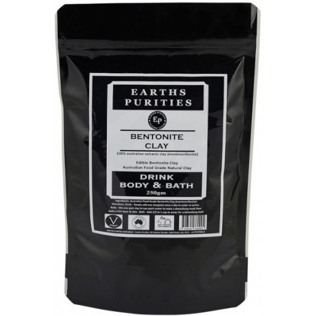 EARTHS PURITIES BENTONITE CLAY FOOD GRADE 250G