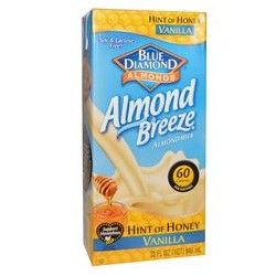 BLUE DIAMOND ALMOND BREEZE HINT OF HONEY 1L