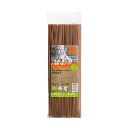 GIROLOMONI ORGANIC WHOLEMEAL SPELT SPAGHETTI 500G