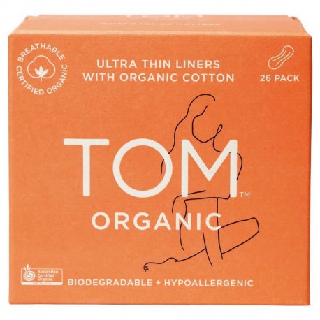 TOM ORGANIC ULTRA THIN LINERS 26 PACK