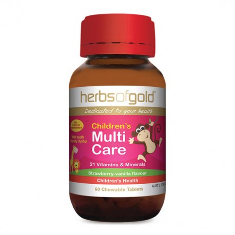 HERBS OF GOLD CHILDRENS MULTICARE 60 CHEWABLE TABLETS