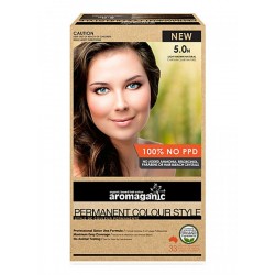 AROMAGANIC PERMANENT HAIR COLOUR 5.0N LIGHT BROWN NATURAL