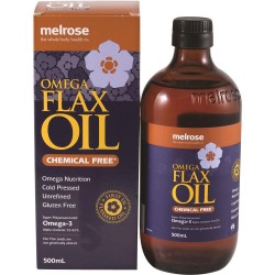 MELROSE OMEGA CHEMICAL FREE FLAX OIL 500ML