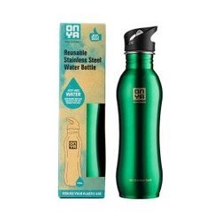 ONYA REUSABLE STAINLESS STEEL WATER BOTTLE GREEN 750ML